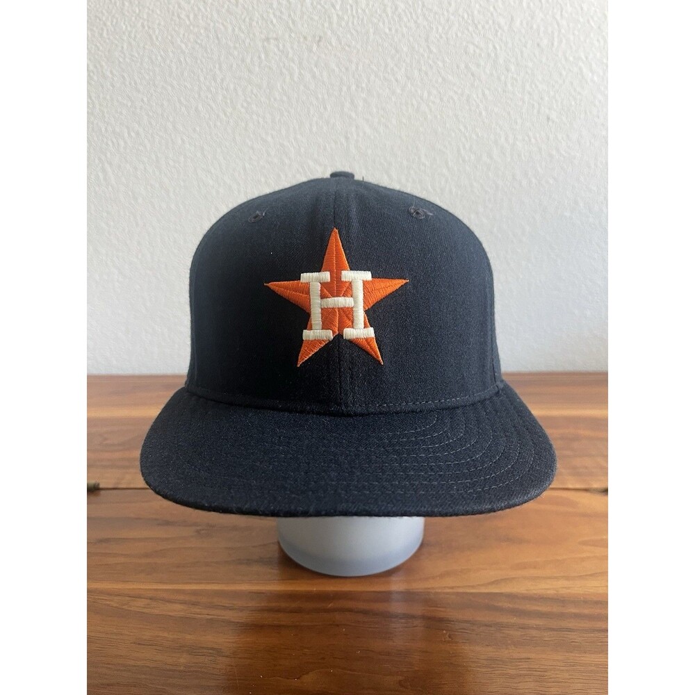 Vintage Houston Astros New Era Pro Model Diamond Collection Hat 7 1/8 Wool USA